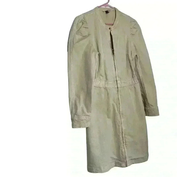 Universal thread winter white denim front zip versatile jacket or dress SZmedium - Picture 7 of 10